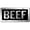 Black, variant on Jass Graphix Red Beef License Plate Brushed Aluminum ACM Car Tag - Available in Several Colors. Perfect for Cattle Farmers