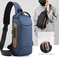 thumbnail image 3 of Bolso anti de la honda de Crossbody del hurto, mochila impermeable del pecho con la carga por USB, mochila del hombro, 3 of 6