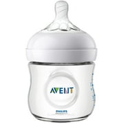 Philips Avent Natural Baby Bottle, Clear, 4oz, 3pk, SCF010/37