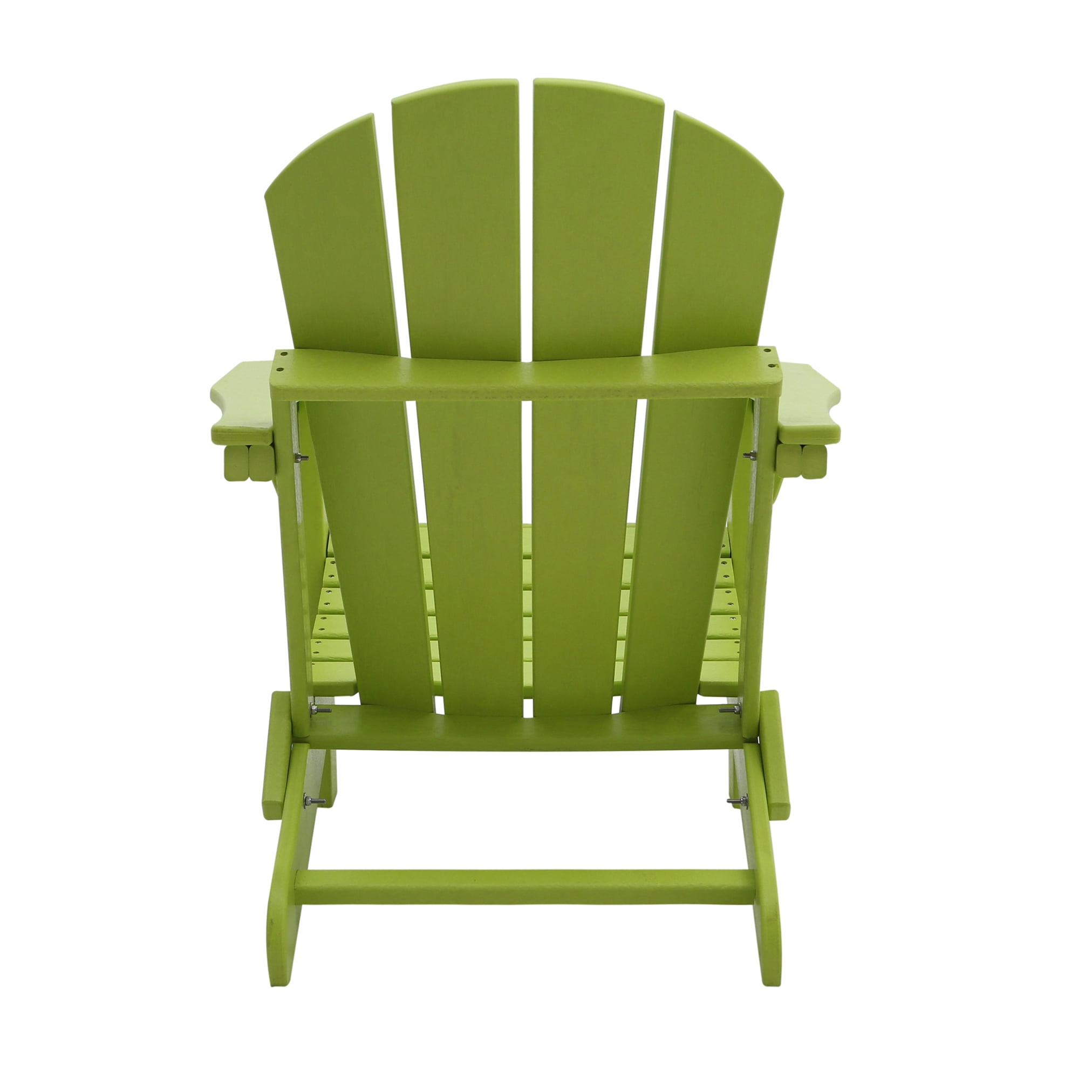 Folding Adirondack Lawn Chairs Set of 4 for Outdoor Patio Garden, Lime