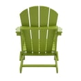thumbnail image 6 of PORCHSIDE Outdoor Folding Adirondack Chair (Set of 2) for Garden, Lime, 6 of 8