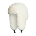 thumbnail image 4 of 1PC Hat White Polyester Ladies Winter Plush Fake Thick Hat Ear Protectors Warm Plush Hat, 4 of 8