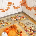 thumbnail image 5 of Fall Pumpkin Maple Leaf Floor Mat Set 15.7x23.6in & 15.7x47in 2-Piece Non-Slip Doormat for Halloween Thanksgiving Decor, 5 of 6