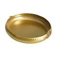thumbnail image 3 of Fancyes Food Platter Fruit Tray Cosmetic Storage Tray Serving Dish Serving Tray Metal Fruit Plate for Cookie Desserts Nuts Restaurant gold 30cmx7.5cm, 3 of 8