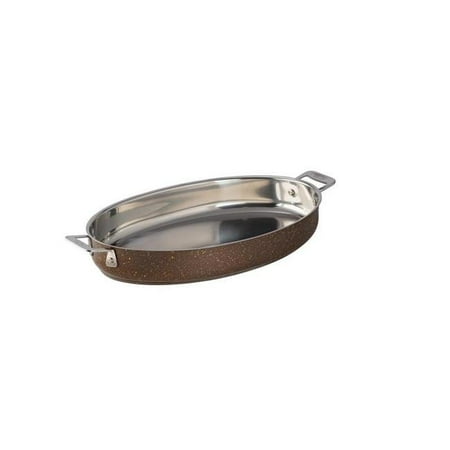 

Bon Chef 60018COFFEE Hotstone Coffee Cucina Oval Augratin - Induction Bottom