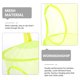 thumbnail image 3 of KAKOWELY Organizador Colgante De Malla Verde Con 3 Compartimentos Para Ropa Y Accesorios, 3 of 5