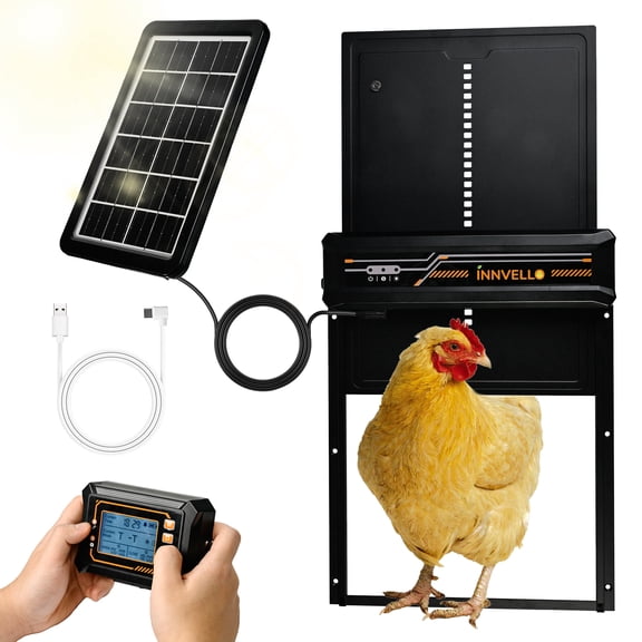 Innvello Automatic Chicken Coop Door with Timer & Light Sensor Auto chicken Doors