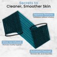 thumbnail image 3 of Toalla exfoliante para ducha Shower Bouquet, carbón japonés, verde, 3 of 7