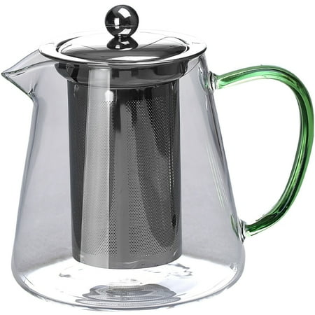 

950ML Borosilicate Glass Teapot Heat-Resistant Square Filter Oolong