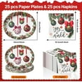 thumbnail image 2 of BAN 50Pcs Christmas Large 12" x 10" Oval Paper Plates and Napkins Disposable Heavy Duty Paper Plates and Napkins for Christmas Party Supplies, 2 of 13