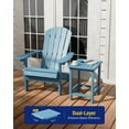 thumbnail image 4 of WINSOON Small Outside Adirondack Square Side Table,Single Layer - Blue, 4 of 7