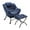 Navy Blue, variant on PORKISS Accent Chair with Ottoman, Modern Soft Flannelette PP Cotton Lazy Sofa Armchair for Small Space, White