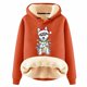 thumbnail image 1 of WILLBEST Sudadera de Mujer Womens Casual Plus Velvet Christmas Series Printed Long Sleeve Hooded Sweatshirt X-Grande, 1 of 4