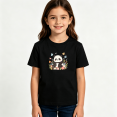 thumbnail image 2 of Girls Graphic Tees Panda Flower Butterfly Kids T Shirt Cute Animal Tee 100% Cotton Short Sleeve Soft Tops 4-13Y, 2 of 5
