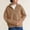 #Khaki, variant on DPTALR Women's Fashion Casual Solid Color Long Sleeve Sweater Jacket,Gray,Size S