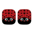 thumbnail image 4 of Binienty Windshield Sun Shade Ladybird Foldable 2-Piece Car Windshield Sunshades Keep Cool Auto Vehicle Shield Reflector Blocking Screen Cover Fit Most Passenger Cars, 4 of 7
