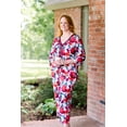 thumbnail image 2 of The Pioneer Woman 3/4 Sleeve V-Neck Top and Cropped Pant Pajama Set, 2-Piece, Women's, 2 of 7