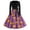 Purple #007, variant on Women's Halloween Dress Candy Witch Hat Long Sleeve Hepburn Cocktail Fall Dress V Neck 1950s Classic Cute Dresses with Belt XL