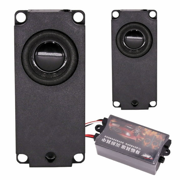 WRITWAA RC Car Engine Sound Simulator with 10 Realistic Car Sounds, Black, Remote Control Toy Vehicle Accessory