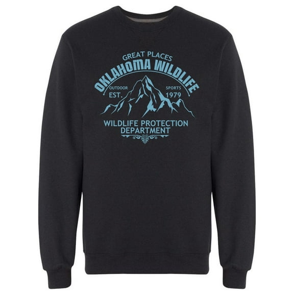 Great Places Oklahoma Sports Sweatshirt Men -Image by Shutterstock, Male x-Large
