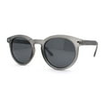 thumbnail image 2 of Polarized Classic Gentlemens Keyhole Horn Rim Plastic Sunglasses Slate Black, 2 of 4