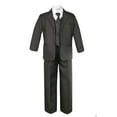 thumbnail image 3 of Altotux BABY TODDLER & BOY WEDDING Brown Pin Stripe FORMAL TUXEDO SUIT S M L XL-12, 3 of 8