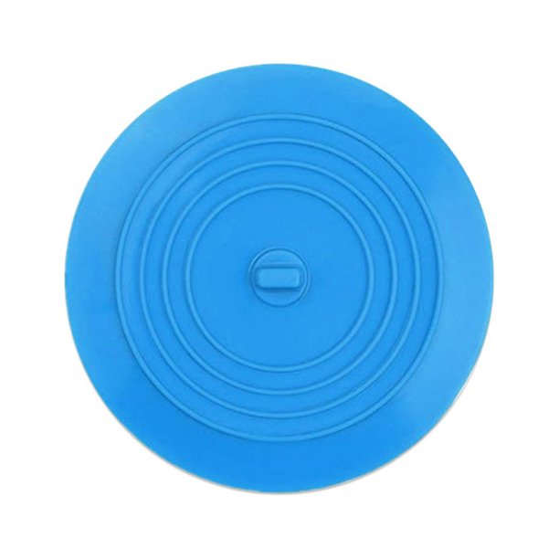Toystoory Tapón para fregadero, caja de drenaje, accesorio de cocina, cubiertas para bañera, práctica cubierta de drenaje para suelo, tapones Suministros de limpieza para el hogar Azul