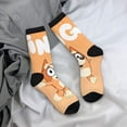 thumbnail image 7 of Lsque Bluey Printed Men's Crew Socks, Soft Durable Breathable Moisture-Wicking with Odor Control Cotton socks, 7 of 7