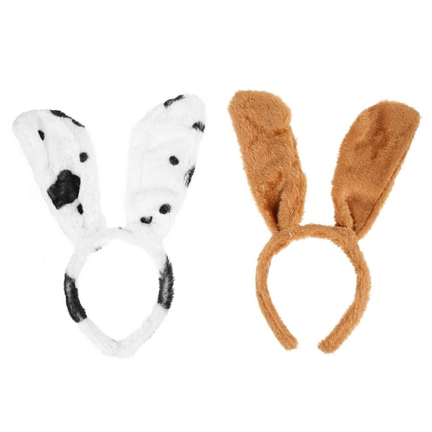 EeaseMX 2 diademas con orejas de cachorro para disfraz de perro, para Halloween, cosplay, accesorios para fotos.