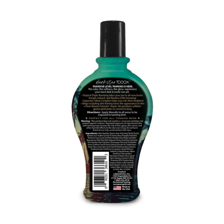 European Gold Dark Star 7000X Indoor Tanning Lotion 12 fl oz