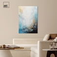 thumbnail image 3 of Blue Sea Of Punta Cana Blue Abstract Canvas Wall Art by Art Remedy, Gallery Wrapped, 36"x54", 3 of 7