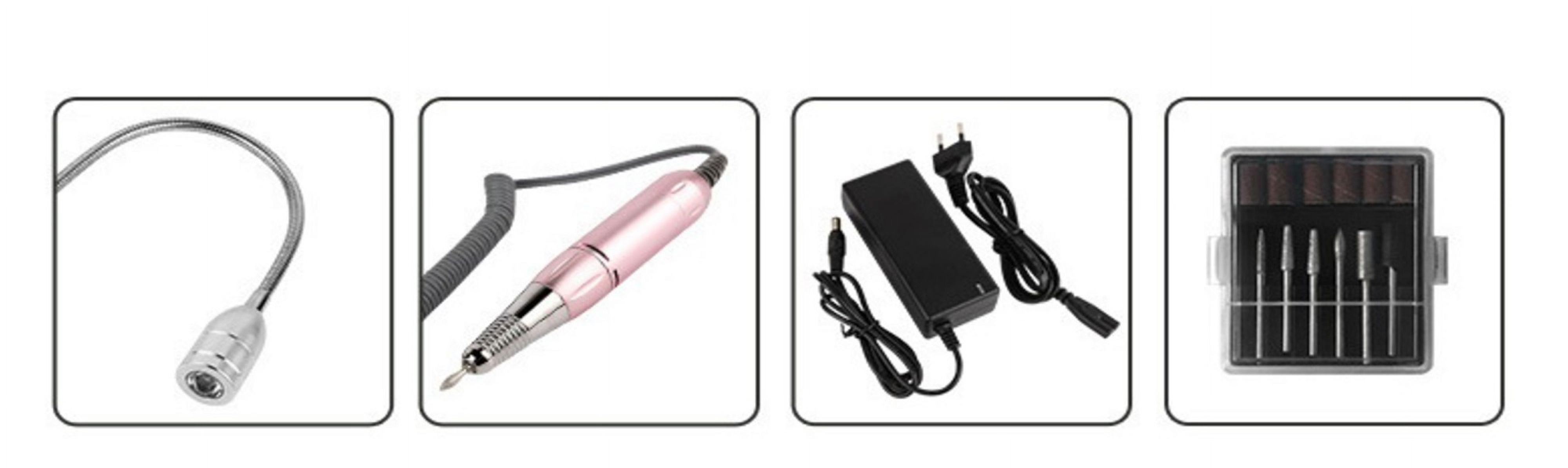 Nail Dust Vacuum, High Power 80W 4 In 1 Professional Nail Drill Machine Dust Suction Collector Nail Dryers Curing Lamp Light Nail Salon ,Powerful Suction