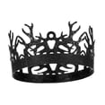 thumbnail image 2 of Corona gótica, tocado de corona negra, accesorio de foto, regalo, diadema de moda, Tiaras, corona para pastel, accesorios de Cosplay para Halloween, 2 of 9