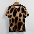 thumbnail image 3 of Animal Print Patterns Women's Short Sleeve Tops Casual Blouses T Shirt, 3 of 6
