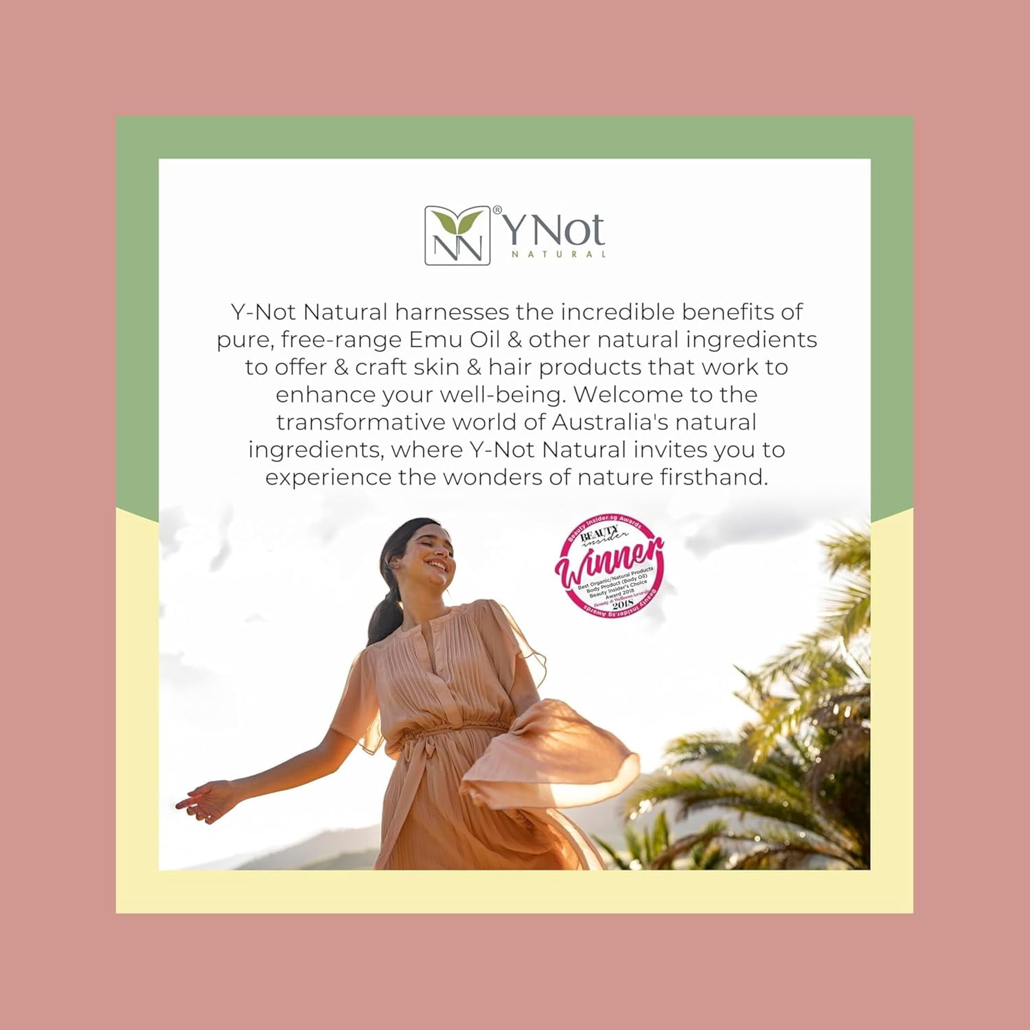 Y-Not Natural Australian Emu Oil Moisturizing Body Oil, Blue Gum Eucalyptus, 100 mL (3.38 fl oz)
