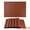 Brown 17*12in, variant on Unique Bargains Set of 6 Leather Placemats for Kitchen Black 17*12in