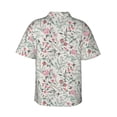 thumbnail image 4 of Xecao Fairy Floral print Hawaiian shirt - a stylish short-sleeve button-down for men, perfect for casual beach and tropical outings., 4 of 9