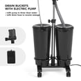 thumbnail image 5 of Artist Hand Portable Adjustable Shampoo Bowl with Electric Pump, Hair Washing Station, 2 Buckets, Drain Hoses, High-Pressure Sprayer, Foot Pedal Switch, 5 of 9