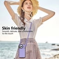 thumbnail image 6 of Allytechgroup Case for iPhone 11 for Girls Women, With Card Holder Detachable Shoulder Strap Premium PU Leather Design Stand Shockproof Protective Phone Case for iPhone 11, Purple, 6 of 6
