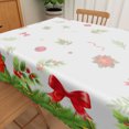 thumbnail image 4 of Nanqianyi Christmas Bow Rectangle Tablecloth,Waterproof Stain Resistant Table Cover For Dining Room Kitchen Party,60x84 Inch, 4 of 5