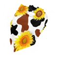 thumbnail image 5 of Bingfone Cow Print Sunflower-Washable Dog Scarf Triangle Adjustable Puppy Bandana Bib Handkerchief For Medium Large Dog Cat, 5 of 9