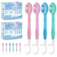 thumbnail image 1 of Cepillo de dientes desechable GoFujuco 5 en 1 con pasta de dientes (paquete de 70), 1 of 7
