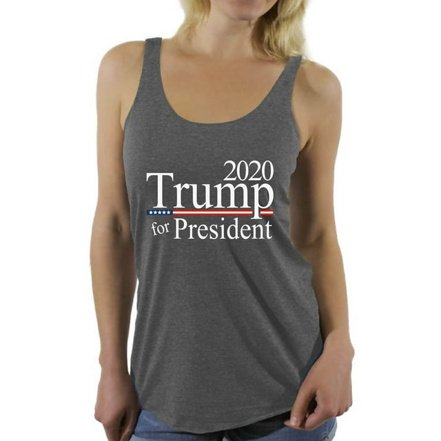 Awkward Styles Trump for President Trump Racerback Tank Top for Women Political Tank Top for Her 2020 Patriotic Clothing 2020 Choice Donald Trump Fans Gifts Re-Elect Trump 2020 American Clothes