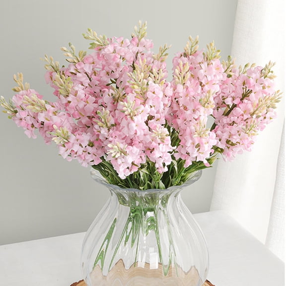 Kbndieu Artificial Spring Summer Flowers for Home Decoration, Floral Arrangements Silk Faux Flowers, Real Touch Fake Flowers for Vase Table Centerpieces Wedding Party Decor (Pink)