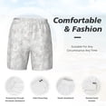 thumbnail image 6 of Picia Cute Poodle Dog pattern Mens Swim Trunks with Compression Liner Stretch Beach Shorts Quick Dry with Zipper Pockets No-Chafing Board Shorts-Small, 6 of 9