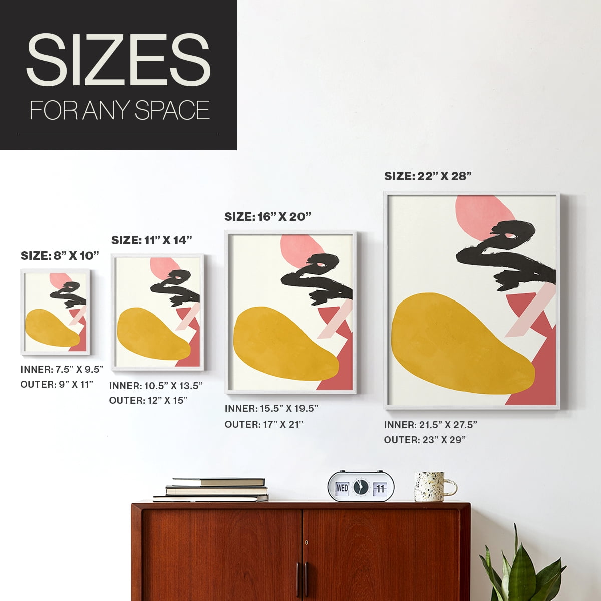 Bright Boy I Framed Print in White Solid Wood Framed Print No Nail Hanging