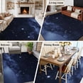 thumbnail image 5 of Large Area Rugs for Living Room Bedroom, Ombre Blue 6'x9' Rug Washable Carpet Runner Indoor Outdoor, Modern Abstract Sky Landscape Non Slip Floor Mats Rug for Kitchen, Playroom, 5 of 8