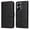 Black, variant on Wallet Phone Case for Xiaomi Redmi 13 Pro 4G with Card Holder and Stand Function Black
