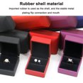 thumbnail image 5 of LED Light Pendant Necklace Gift Box, Velvet Jewelry Storage Display Case for Proposal Engagement Wedding Anniversary Birthday Valentine's Day,Red, 5 of 8