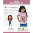 thumbnail image 3 of Dreamworks Gabby's Dollhouse MerCat Kitty Fairy Cakey Cat Birthday Toddler Girls T-Shirt Pink 2T, 3 of 5